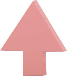 3D Arrow Up Illustration 